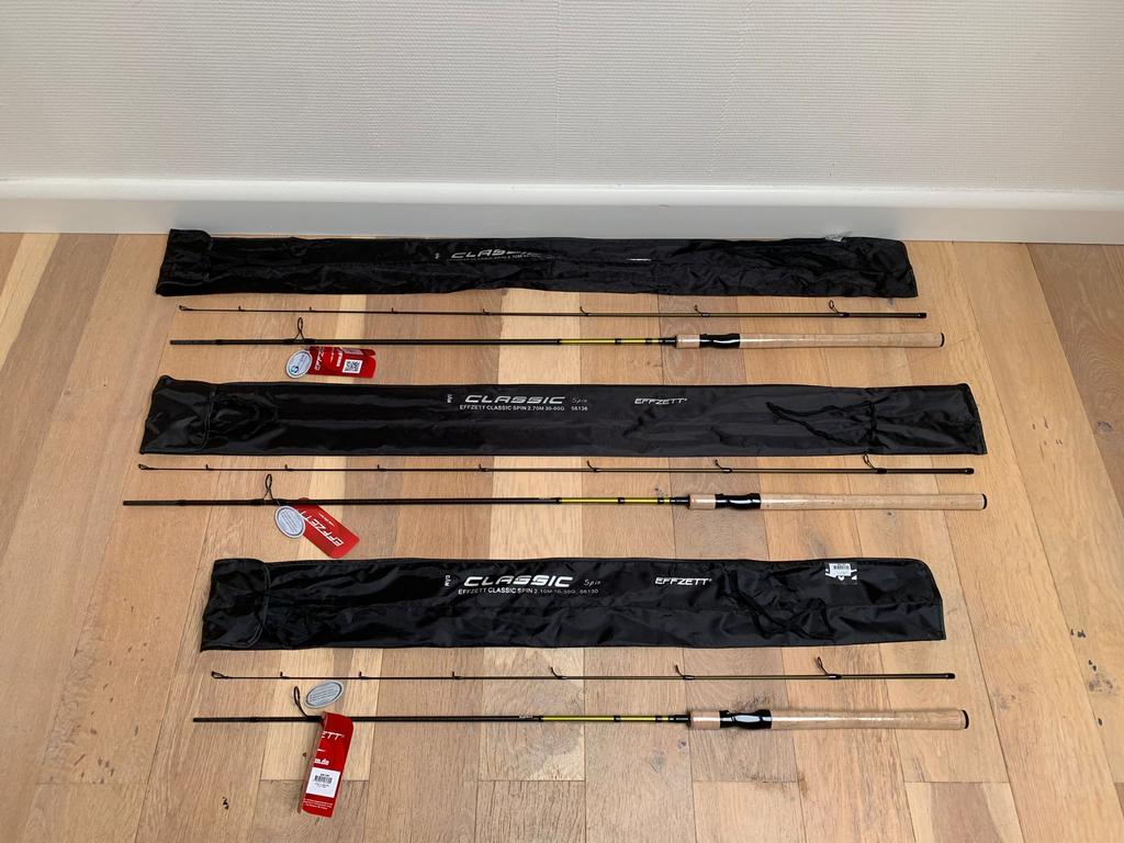 Nieuwe Dam Classic spinhengels, 2.40m & 2.70m, Dam, Werphengel, Nieuw, Ophalen of Verzenden