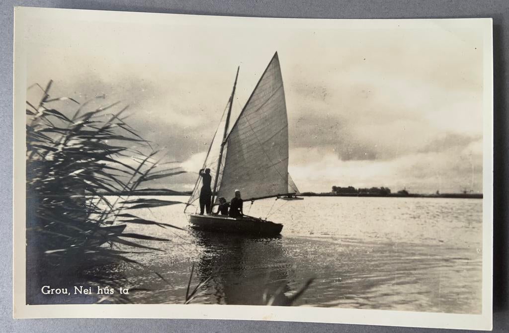 Grou, Nei hus ta, Verzamelen, Ophalen of Verzenden, Ongelopen, Friesland