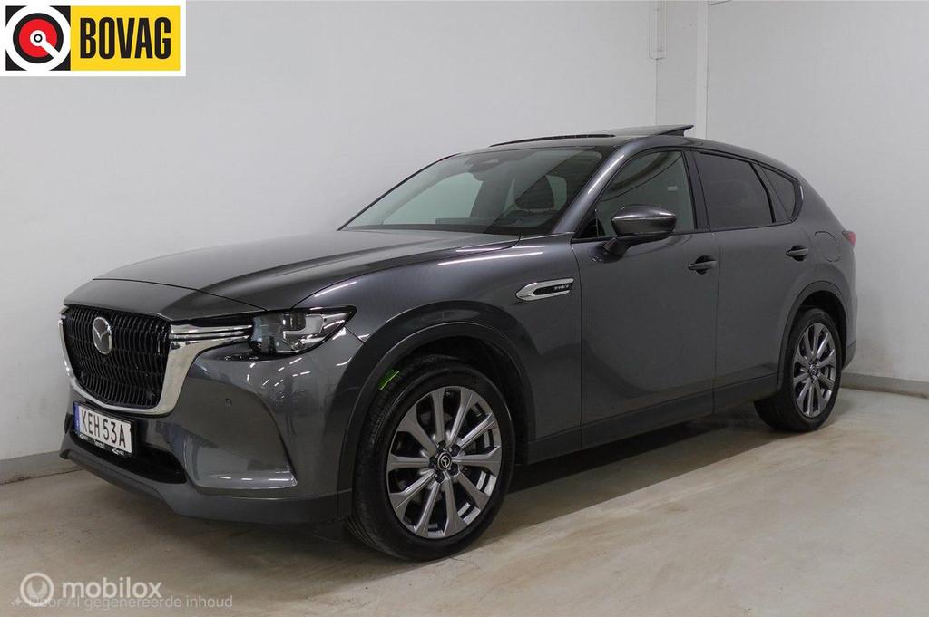 Mazda CX-60 2.5 e-SkyActiv PHEV Exclusive Bose, leer, pano, Auto's, Mazda, Automaat, Gebruikt, 4 cilinders, Leder