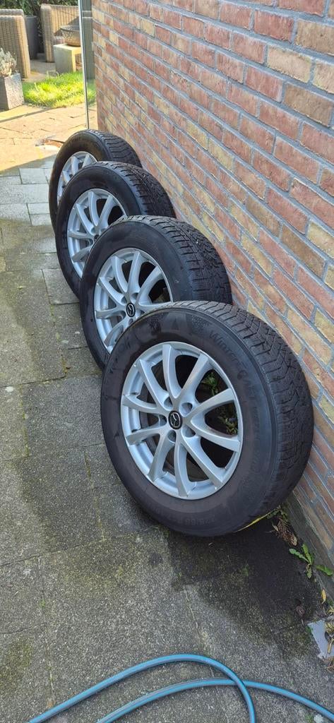 Mazda CX5 velgen met winterbanden, Auto-onderdelen, Banden en Velgen, Ophalen, Gebruikt, Velg(en), 17 inch