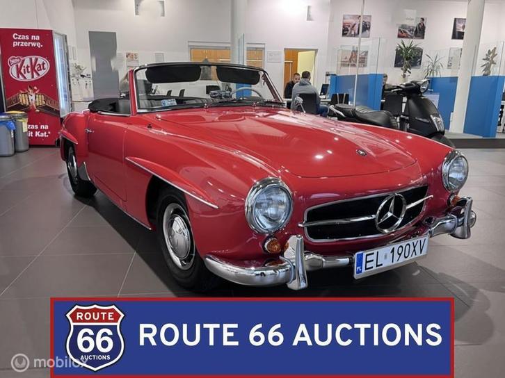 Mercedes-Benz 190 SL | 1960 | Route 66 Auctions, Auto's, Oldtimers, Bedrijf, Te koop, Mercedes-Benz, Benzine, Overige carrosserieën
