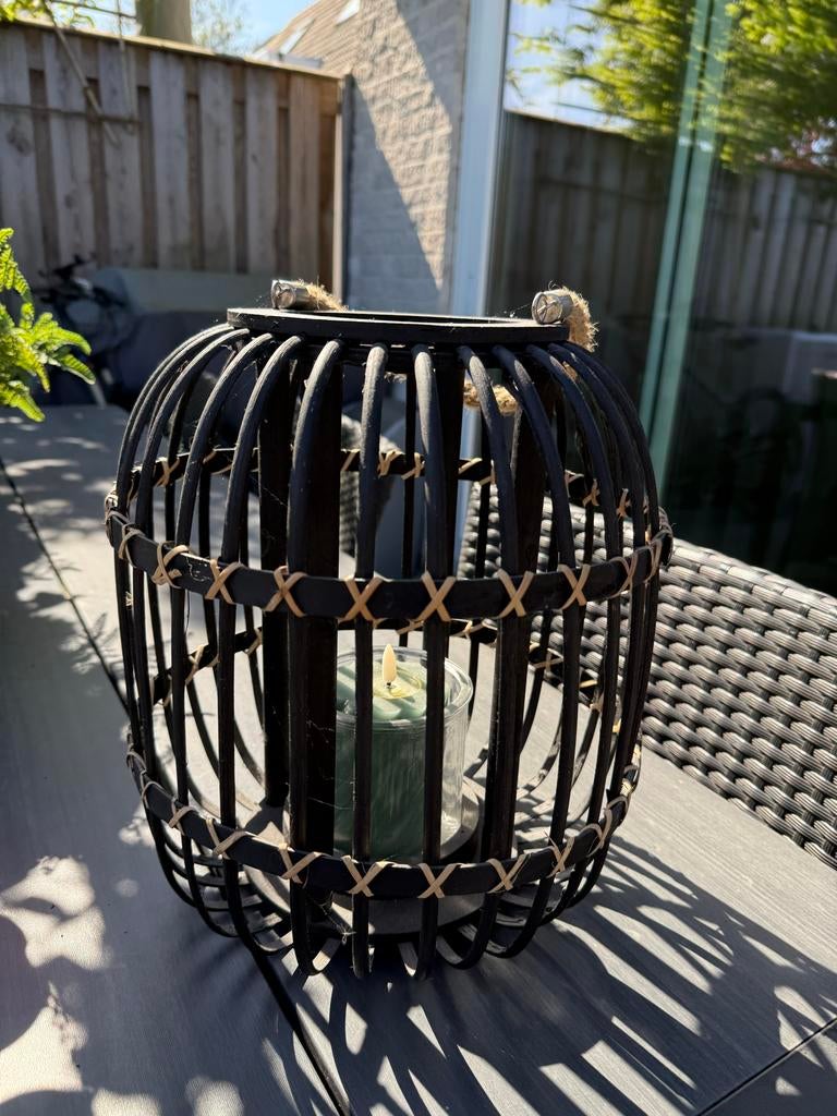 Leuke lantaarn / windlicht, Ophalen, Hout, Landelijk, Gebruikt