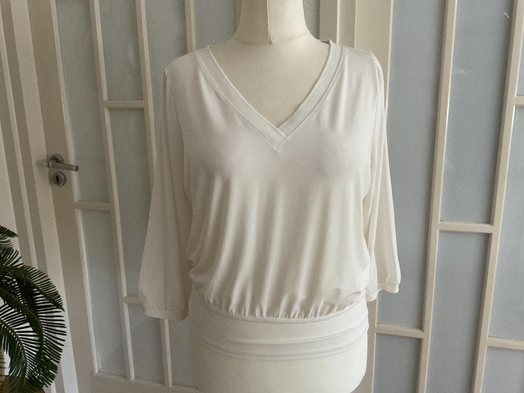 Claudia sträter top mt.40 nieuw, Maat 38/40 (M), Wit, Nieuw, Ophalen of Verzenden