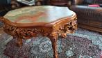Prachtige Barok Salontafel met Marmeren Blad, Ophalen, Gebruikt, 50 tot 100 cm, Minder dan 50 cm