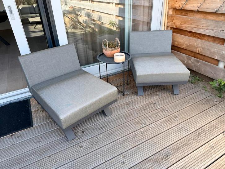 Luxe buiten loungeset 300x300 cm - aanpasbaar, Tuin en Terras, Tuinsets en Loungesets, Gebruikt, Loungeset, Aluminium, Meer dan 8 zitplaatsen