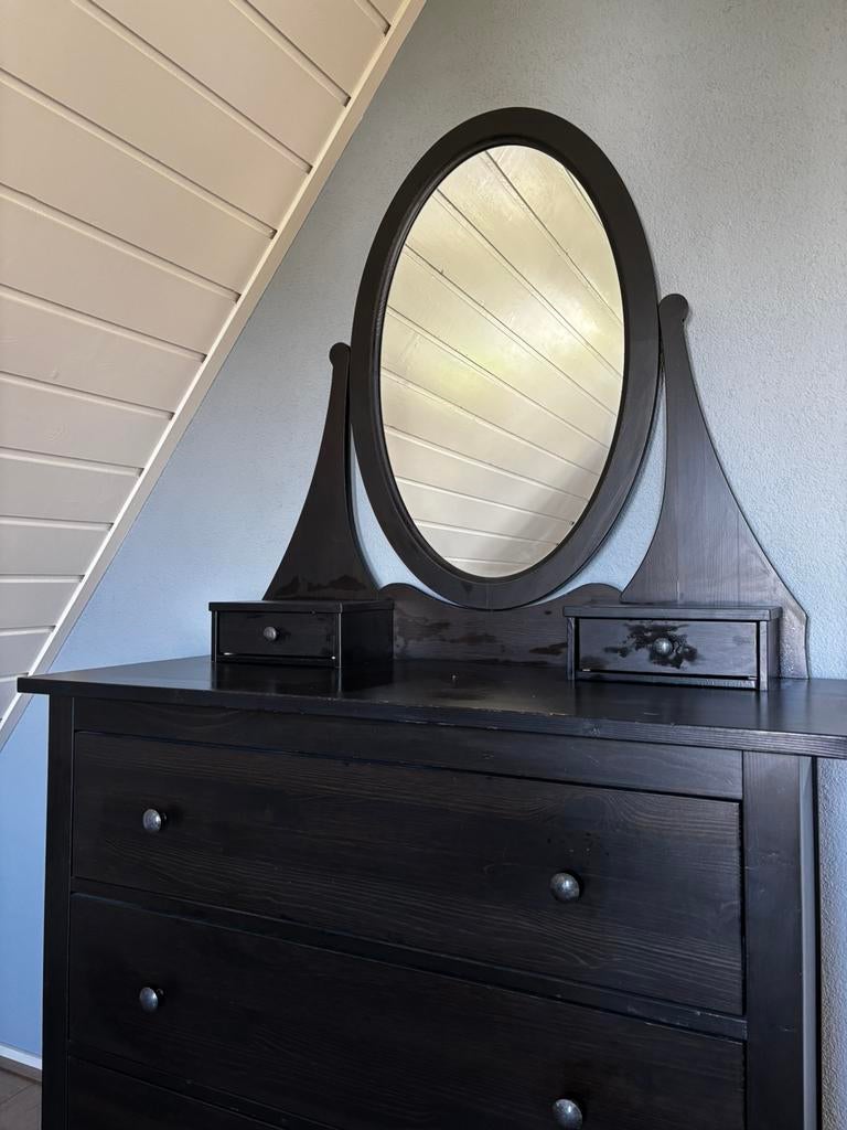 Ladenkast met spiegel, Huis en Inrichting, Kasten | Ladekasten, Ophalen, Gebruikt, 100 tot 150 cm, 150 tot 200 cm