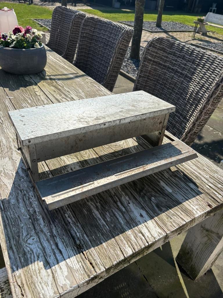 Trapbak kippenvoer, Dieren en Toebehoren, Pluimvee | Toebehoren, Ophalen, Gebruikt, Drinken en Voederen