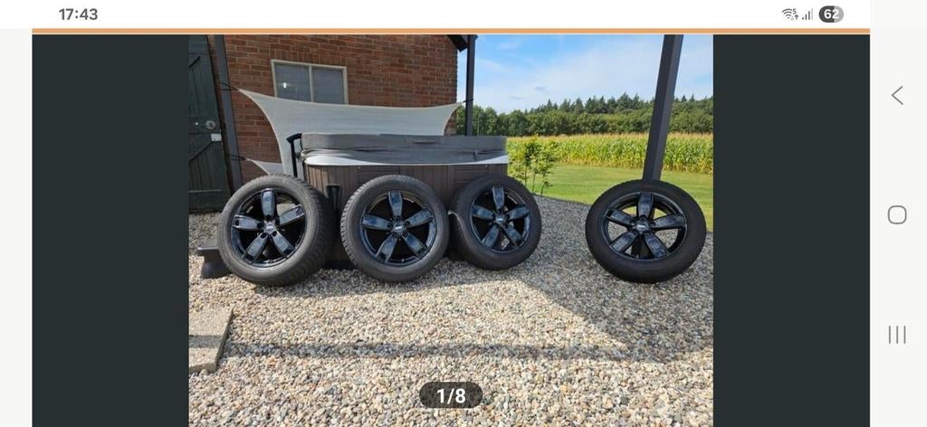 Originele Mini velgen met winterbanden en TPMS sensoren, Gebruikt, Banden en Velgen, 17 inch, Personenwagen