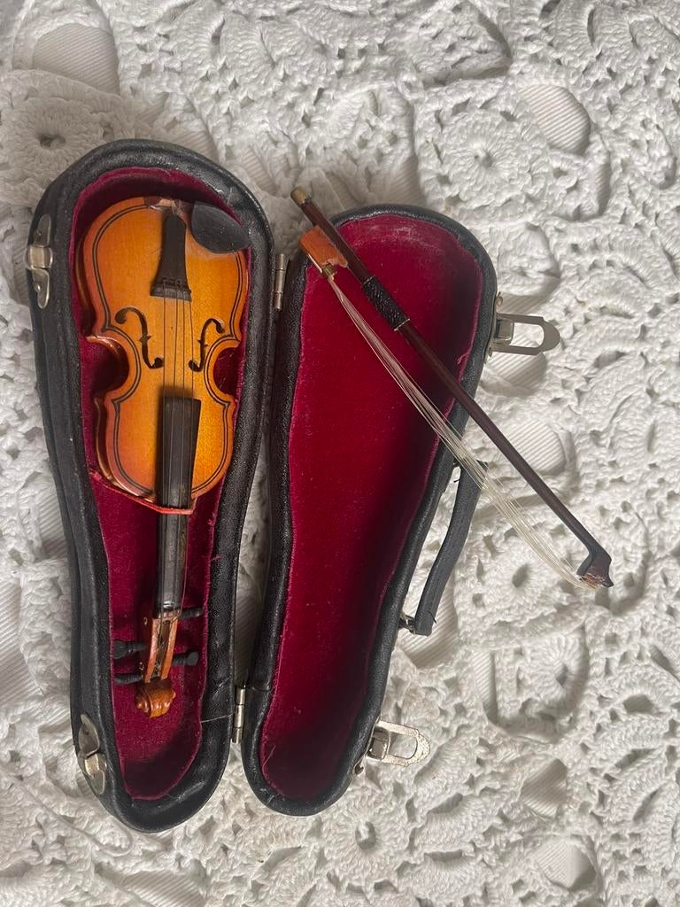 Miniatuur viool, Antiek en Kunst, Ophalen of Verzenden