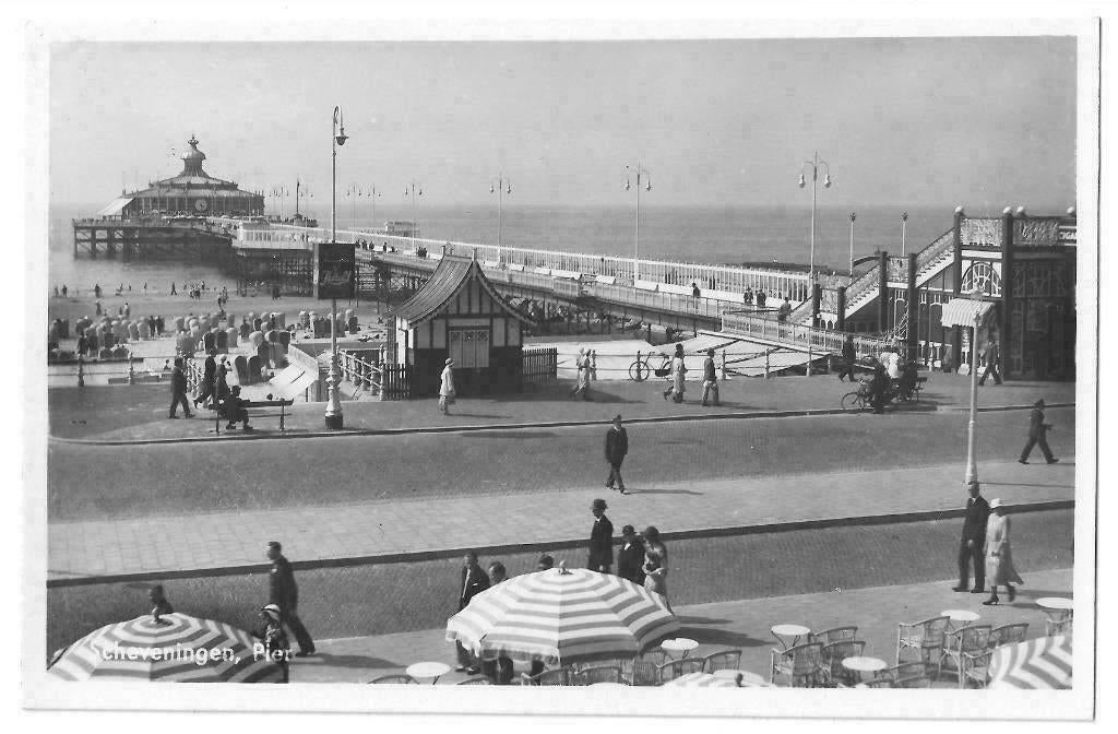 AK Scheveningen - Pier, panorama, Verzenden, 1940 tot 1960, Ongelopen, Zuid-Holland