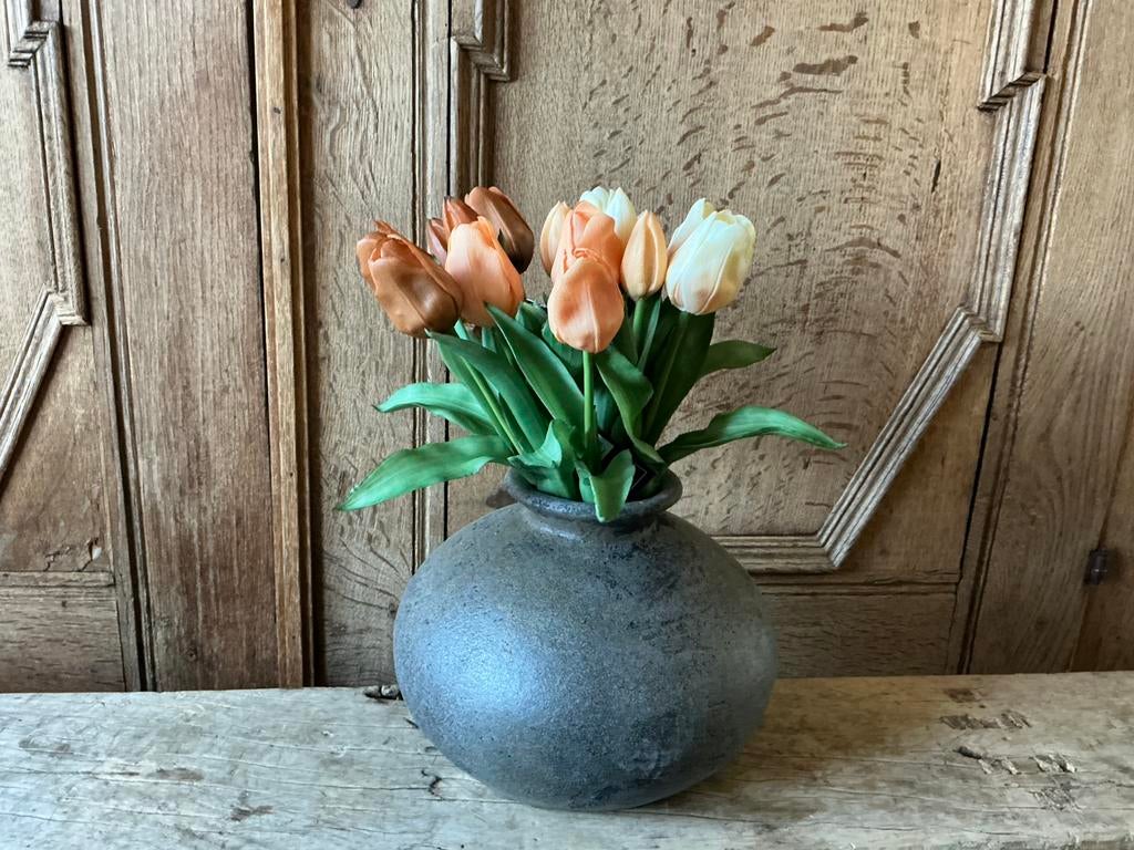 AANBIEDING 3 bosjes rwal touch tulpen kunstbloemen vrolijk, Ophalen of Verzenden, Nieuw
