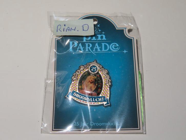 Efteling pin 25 jaar Droomvlucht nieuw in verpakking., Verzamelen, Efteling, Nieuw, Button of Speldje, Ophalen