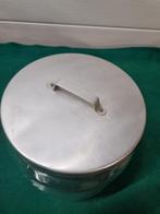 snoeppot groot glas aluminium deksel, Ophalen of Verzenden, 'T Olde Gre-j, Info@toldegrej.nl, Endepoelstraat 20f Didam