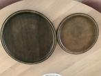 Zusss stylingborden maat 30cm en 40 cm. Donkerbruin/goud, Ophalen, Zo goed als nieuw, Rond, Hout