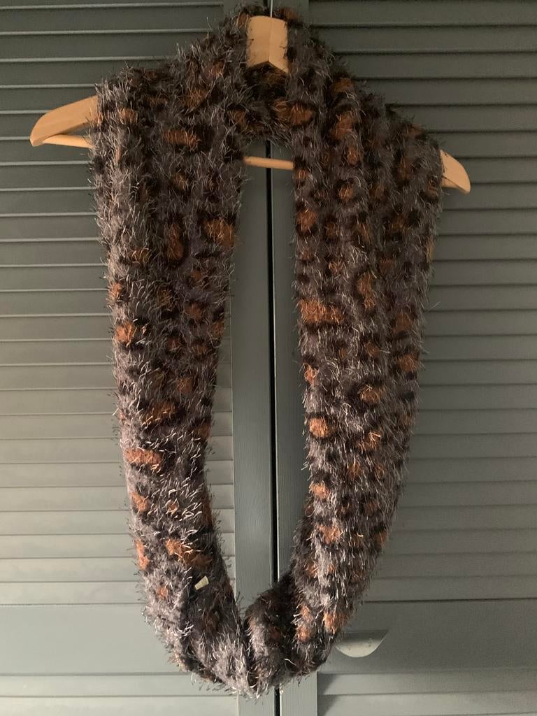 Col sjaal luipaard, Ophalen of Verzenden, Gedragen, Maat 46/48 (XL) of groter, Sjaal