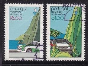 306 - Madeira michel 91/92 gestempeld , 25 jaar rally Madeir, Postzegels en Munten, Verzenden, Portugal, Gestempeld