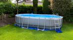 Bestway Power Steel ovaal zwembad met zandfilterpomp en dive, Tuin en Terras, Ophalen, Gebruikt, 80 tot 120 cm, 300 cm of meer