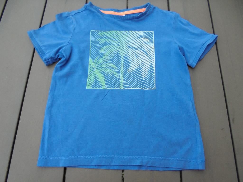 K281 Blauw shirtje 's Oliver maat 104/110, Kinderen en Baby's, Kinderkleding | Maat 104, 's Oliver, Ophalen of Verzenden, Zo goed als nieuw