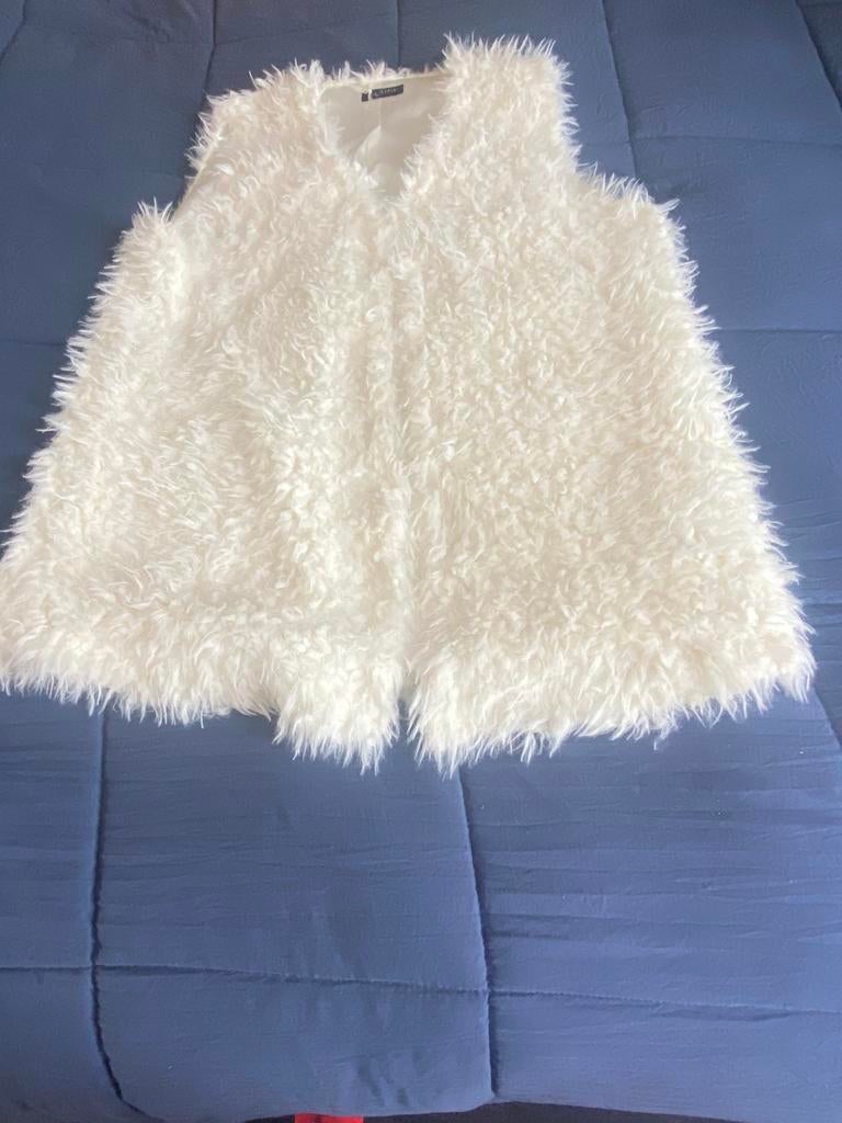 Wit ‘ bonte’ bodywarmer., Ophalen of Verzenden, Zo goed als nieuw, Maat 42/44 (L), Wit