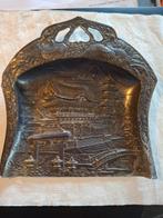 Antiek Japans Stofblik met Gedetailleerde Scène, Ophalen of Verzenden