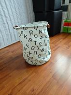 Opvouwbare wasmand / speelgoedmand met letterprint, Ophalen, Overige materialen, Gebruikt, Mand