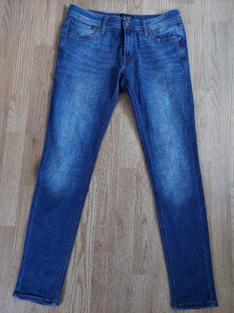 Jack & Jones Herenjeans - Skinny Jeans Heren 32-34 ALS NIEUW, Kleding | Heren, Spijkerbroeken en Jeans, Blauw, W32 (confectie 46) of kleiner
