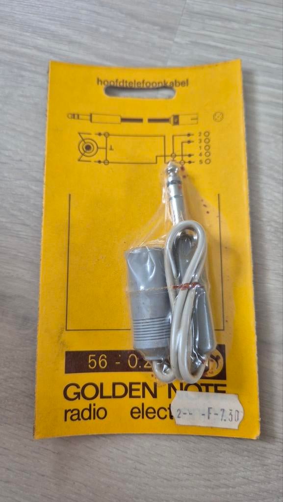 Golden Note Hoofdtelefoonkabel - Nieuw, Audio, Tv en Foto, Audiokabels en Televisiekabels, Ophalen of Verzenden, Nieuw, Minder dan 2 meter