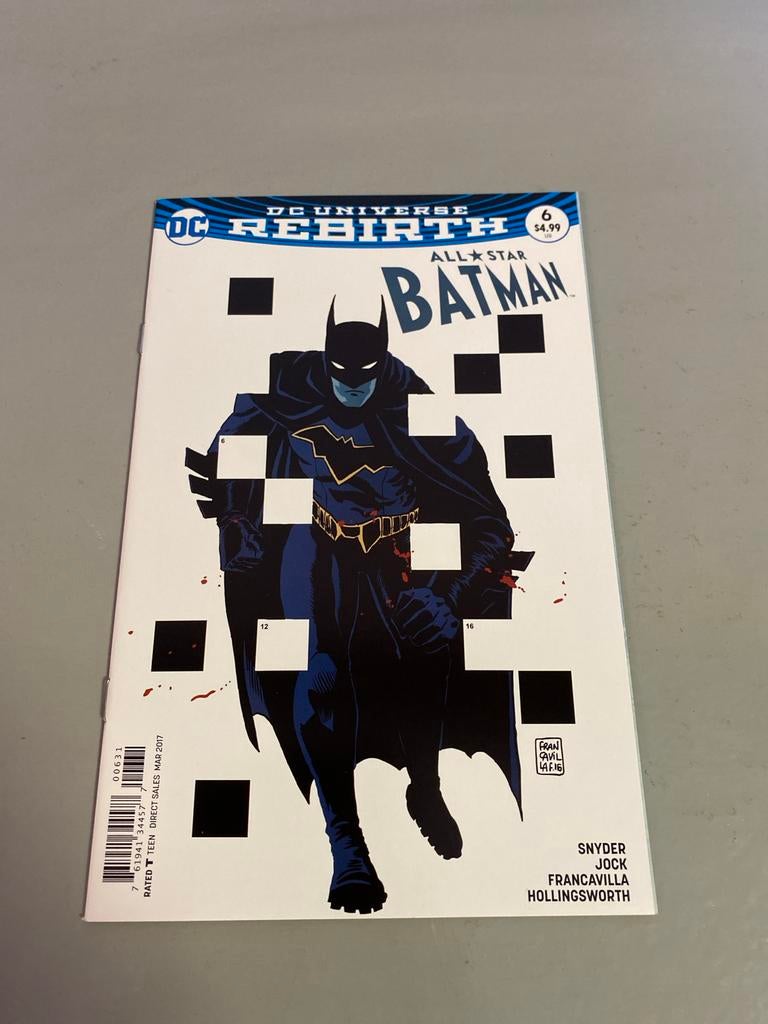 All-Star Batman #6 Variant Cover door Francesco Francavilla, Eén comic, Ophalen of Verzenden, Zo goed als nieuw, Amerika