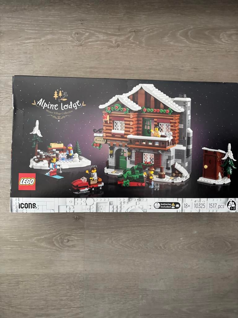 Lego 10325 Alpine Lodge Winter Village - ZGAN, Lego, Ophalen of Verzenden, Zo goed als nieuw, Compleet