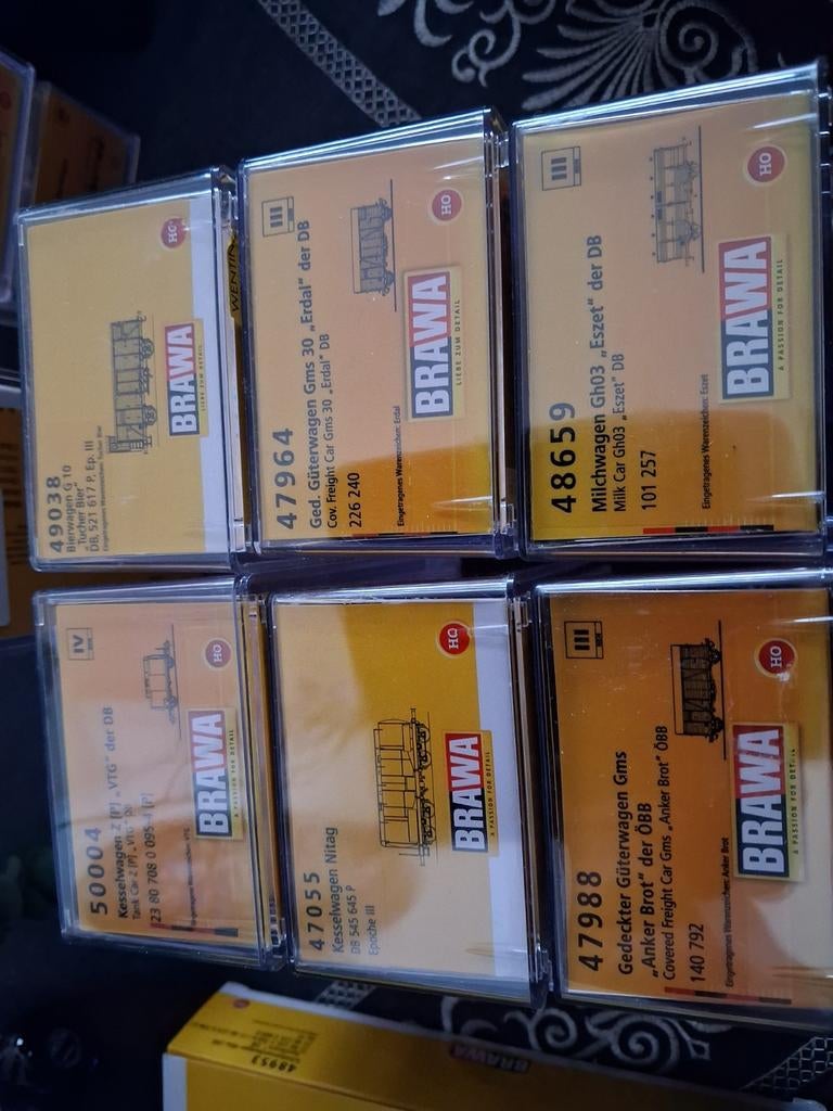 Brawa wagons - 10 stuks - goede staat, Ophalen of Verzenden, Gebruikt, Wagon, Overige merken