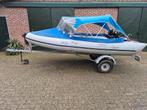 Unieke ribboot met 4pk motor en trailer, Watersport en Boten, Overige materialen, Gebruikt, Ophalen of Verzenden, Minder dan 70 pk