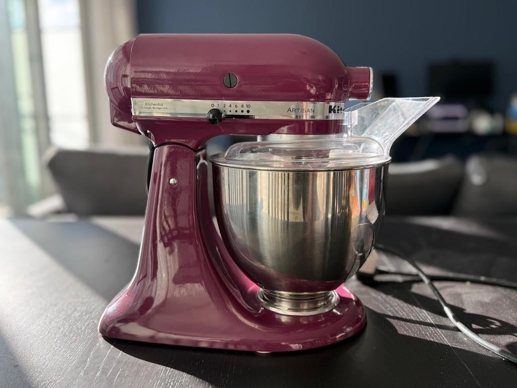 KitchenAid Artisan keukenmachine 5KSM150 Boysenberry 4,8L, Witgoed en Apparatuur, Keukenmixers, 4 liter of meer, Ophalen of Verzenden