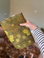 Stof groen gordijnstof bloemen retro, 120 cm of meer, Nieuw, Ophalen of Verzenden, Katoen