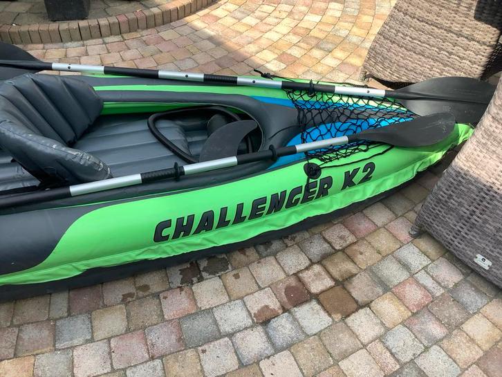 Intex Challenger K2 Opblaasbare Kajak - 2-persoons, Watersport en Boten, Kajaks, Gebruikt, 2-persoons, Opblaasbaar, Ophalen