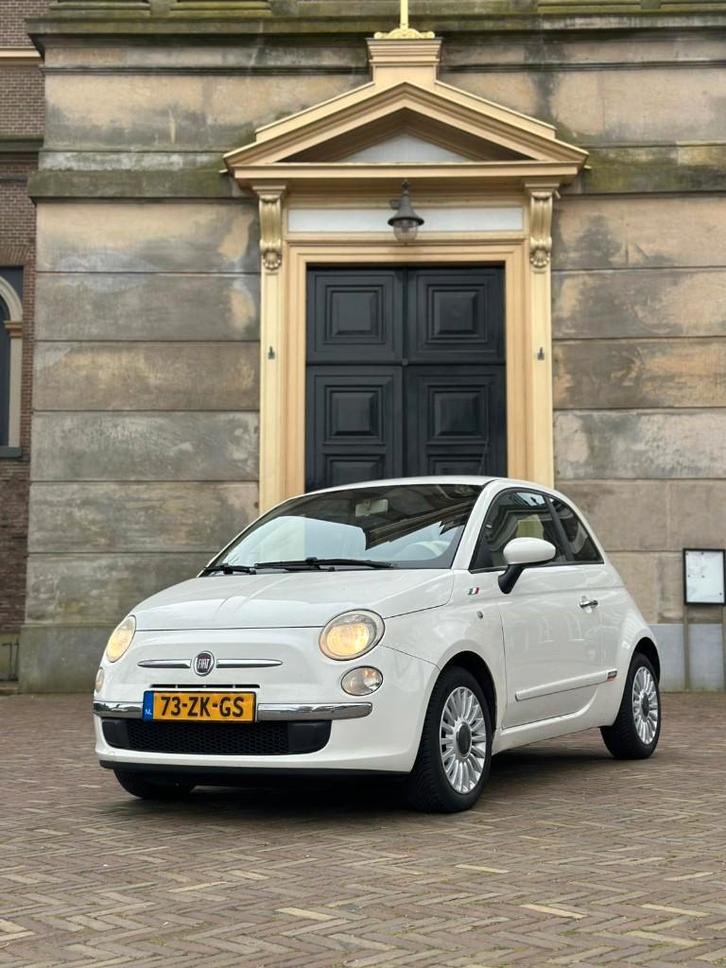 Fiat 500 1.2 C 2008 Wit - Nieuwe APK + Nieuwe banden, Auto's, Fiat, Particulier, Benzine, B, Hatchback, Handgeschakeld, Origineel Nederlands