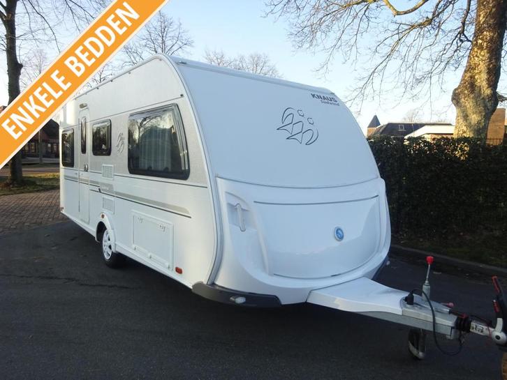Knaus Sudwind 500 EU Enkele Bedden, Caravans en Kamperen, Caravans, Bedrijf, 1000 - 1250 kg, Rondzit, Knaus, 2 aparte bedden, Overige typen