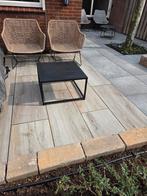 Nieuwe Aluminium Loungetafel Dark Grey 70x70 (klein deukje), Ophalen, Nieuw, Vierkant, Aluminium