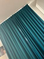 Super mooie verduisterende petrol kleur gordijnen, Huis en Inrichting, Stoffering | Gordijnen en Lamellen, Ophalen of Verzenden