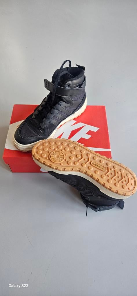 Adidas Forum Mid Sneakers Zwart - Maat 40, Zwart, Ophalen of Verzenden, Adidas, Sneakers of Gympen