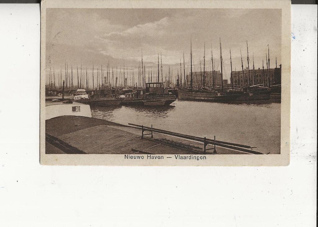 Vlaardingen Nieuwe Haven naar Alblasserdam 2-9-1926, Ophalen of Verzenden, 1920 tot 1940, Gelopen, Zuid-Holland