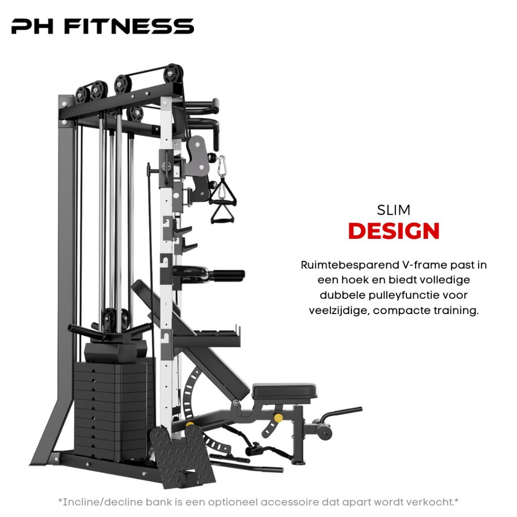 PH Fitness V-Frame Cable Crossover - 160KG Gewichtstapel, Zurichstraat 20, 6135LP SITTARD, Rug, Nieuw, Ophalen of Verzenden