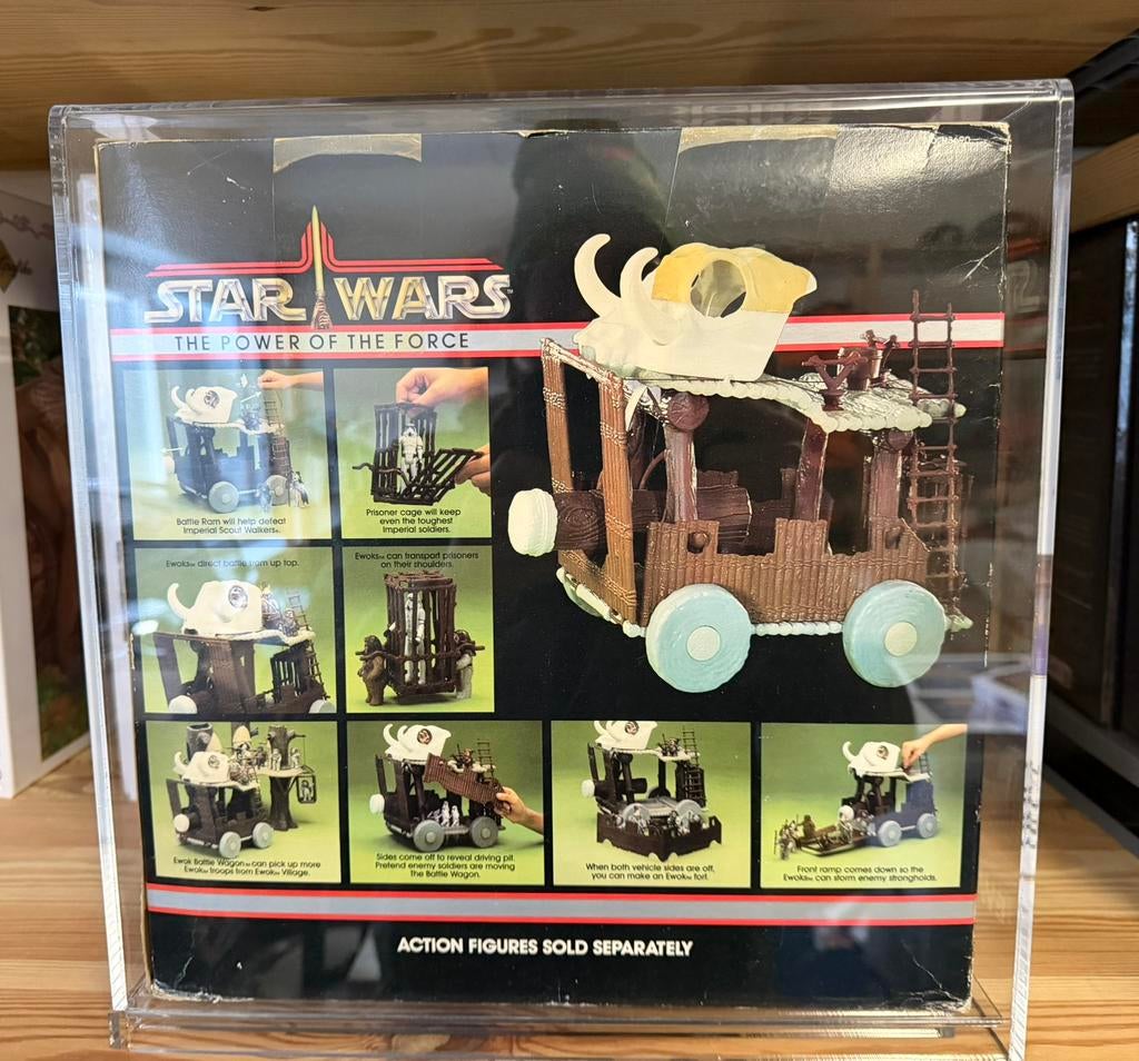 Star Wars Vintage Ewok Battle Wagon Sealed met Case, Ophalen, Nieuw, Actiefiguurtje