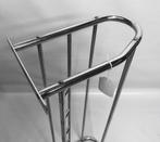 Vintage wandkapstok chroom model Gispen 9 haken, 100 tot 150 cm, Zo goed als nieuw, Metaal, Ophalen