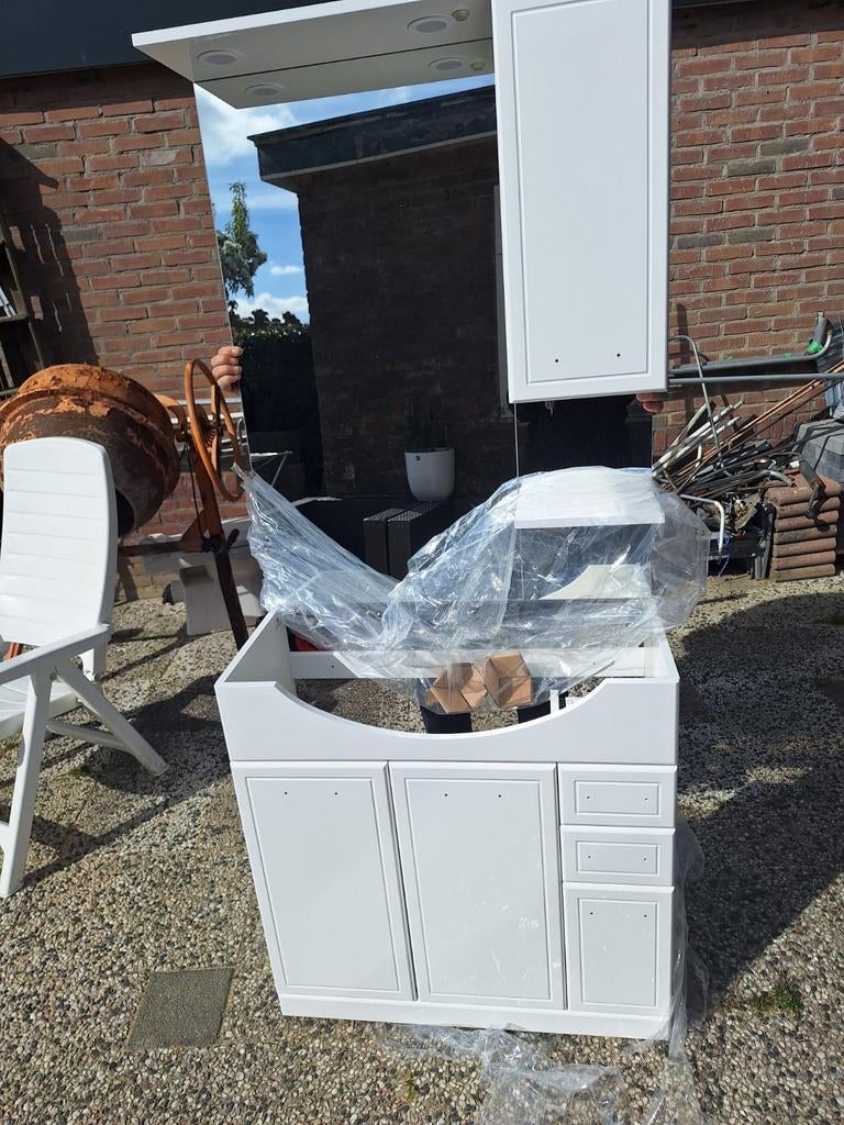 Badkamermeubel/Washtafel kast, Ophalen, (Half)hoge kast, Gebruikt, Minder dan 100 cm