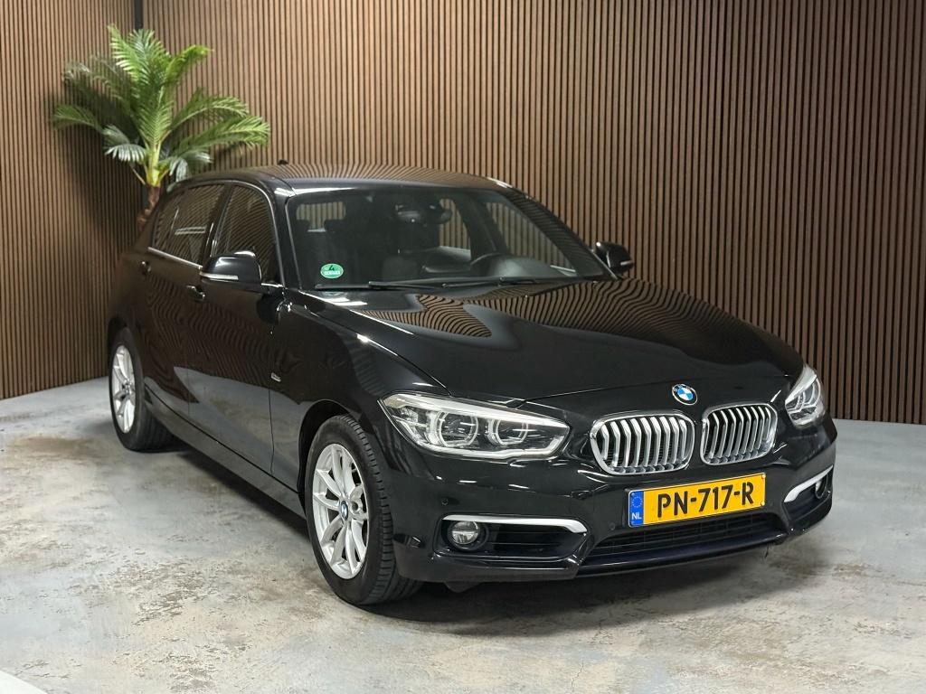 BMW 1-serie 118i Corp. L. Exec. (bj 2017, automaat), Auto's, BMW, Gebruikt, Zwart, Origineel Nederlands, Bedrijf