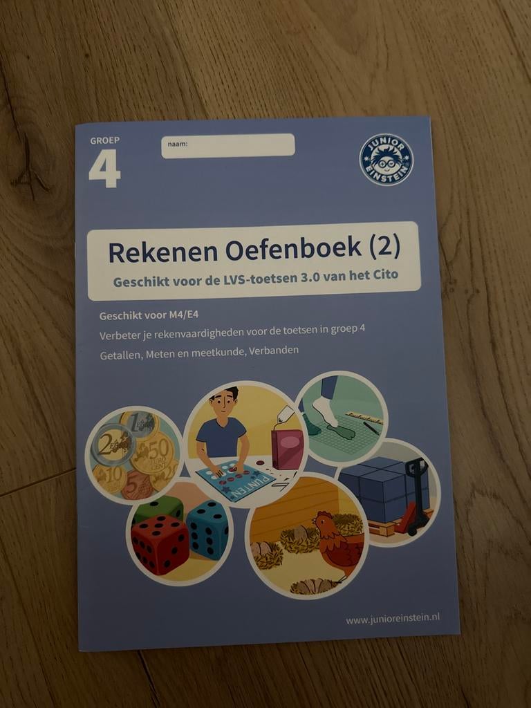 Rekenen Oefenboek Deel 2 Nieuw - Junior Einstein Groep 4, Ophalen of Verzenden, Nieuw, Overige niveaus, Overige vakken