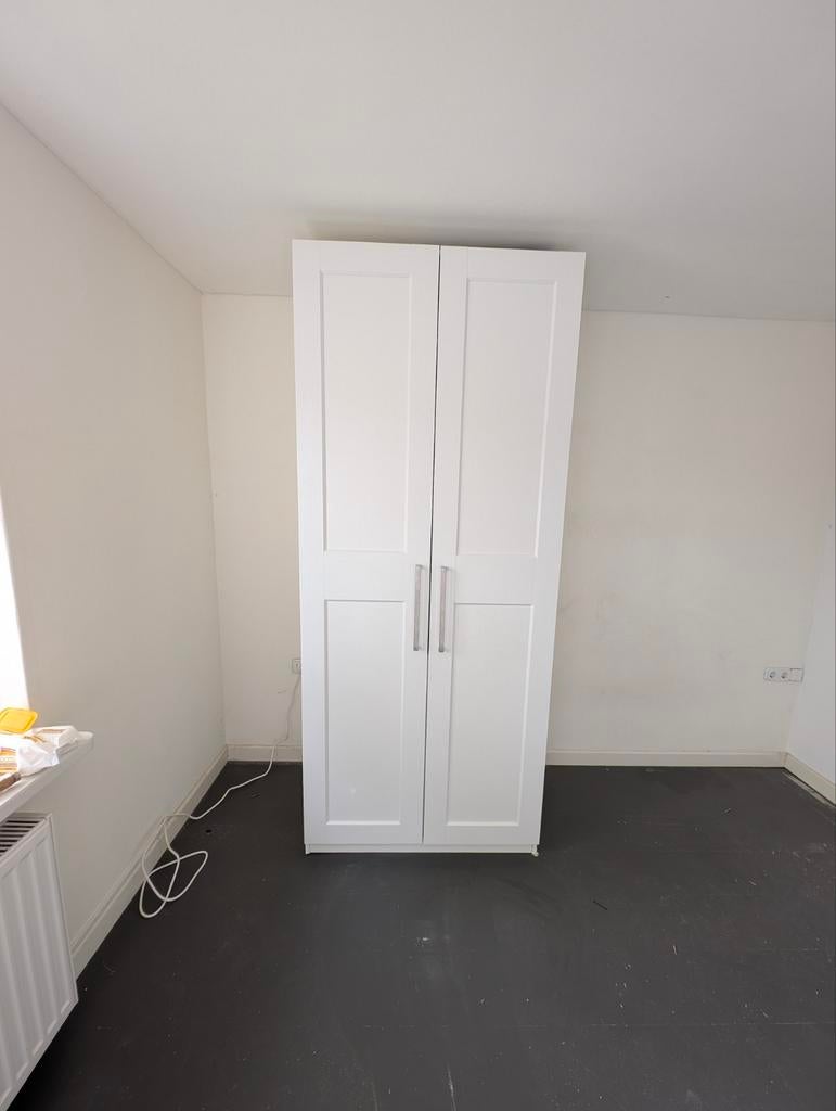 Witte Pax kast, Met deur(en), Gebruikt, 200 cm of meer, 50 tot 75 cm