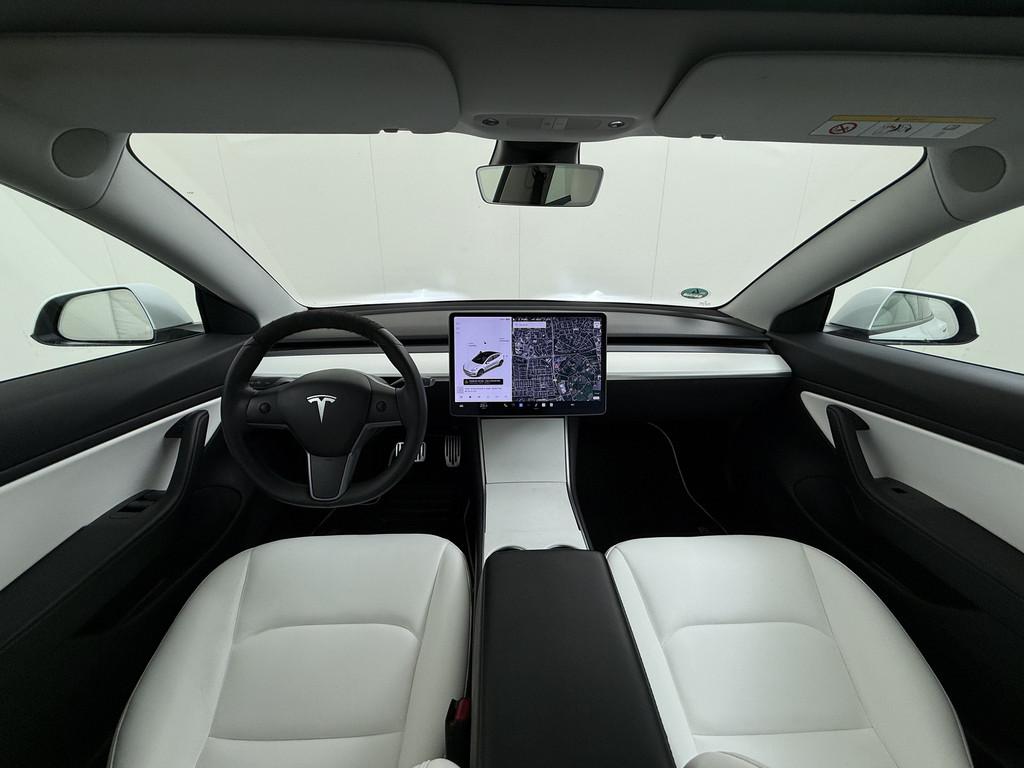 Tesla Model 3 SR+ 325PK AutoPilot Ivory-Leder Pano-Dak Adapt, Auto's, Tesla, Automaat, Achterwielaandrijving, 22 min, 370 km