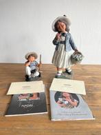 Prachtige Nadal Beeldjes: Jongen met Hond & Meisje met Mand, Ophalen of Verzenden, Zo goed als nieuw, Mens