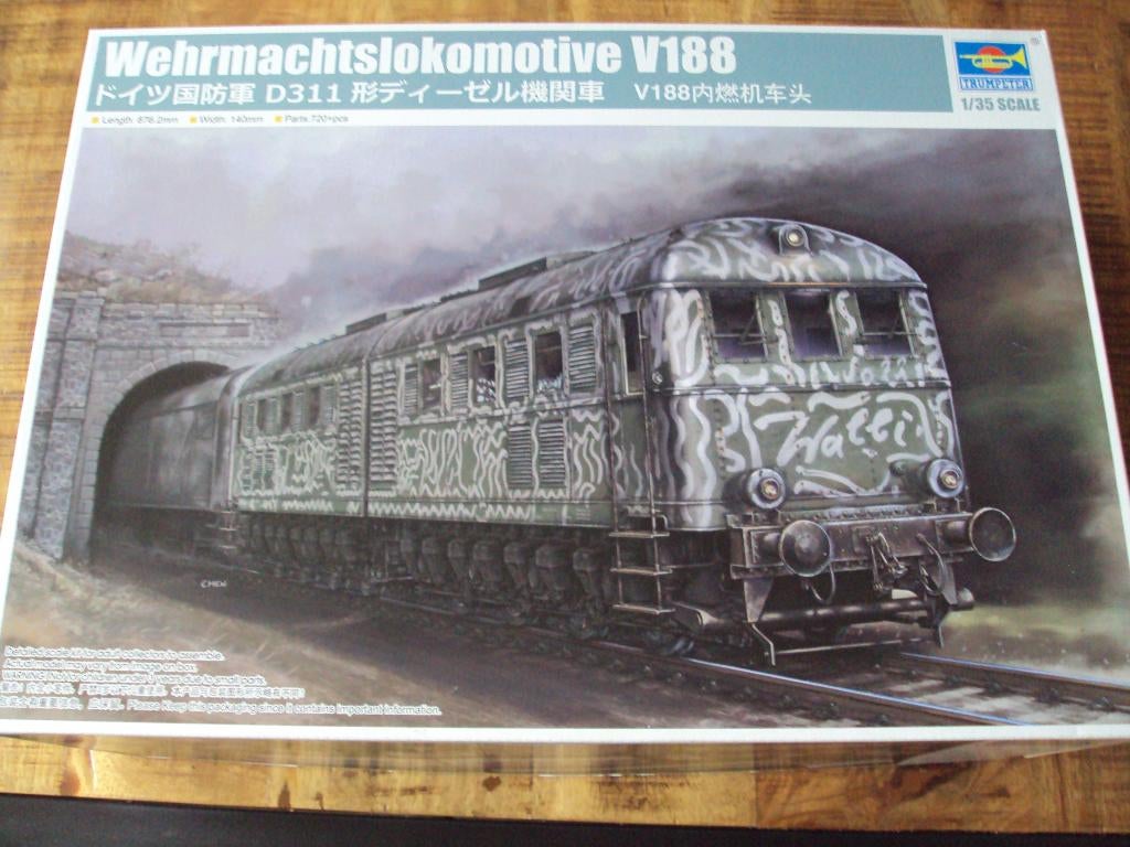 Trumpeter Wehrmachtlocomotive V188, Hobby en Vrije tijd, Overige merken, Auto, Groter dan 1:32, Nieuw